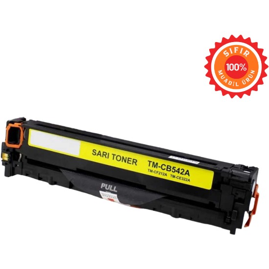 Drl  Hp Uyumlu 125A / 128A / 131A Sarı Muadil Toner (CB542A CE322A CF212A) - Canon I-Sensys Uyumlu