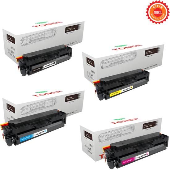 Drl Premium [CF400A / CF401A / CF402A / CF403A] Muadil Toner 4 Lü Set - Hp 201A Canon 045 M252 M277 Uyumlu
