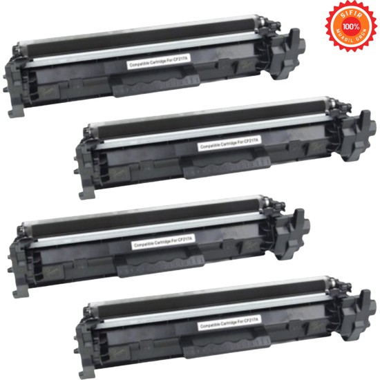 Drl Premium [CF217A / 217A / 17A] Muadil Toner 4 Lü Set - Hp Laserjet Pro M102 M130 M130NW M130FW Uyumlu