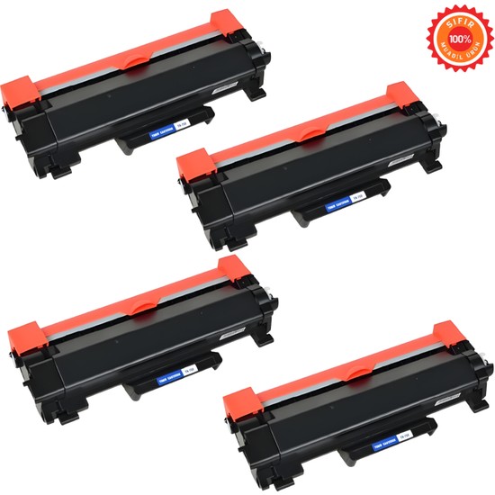 Drl Premium [TN-2456 / TN2456] Muadil Toner 4 Lü Set - Brother HL-L2320D L2365DW MFC-L2700DW L2740DW Uyumlu