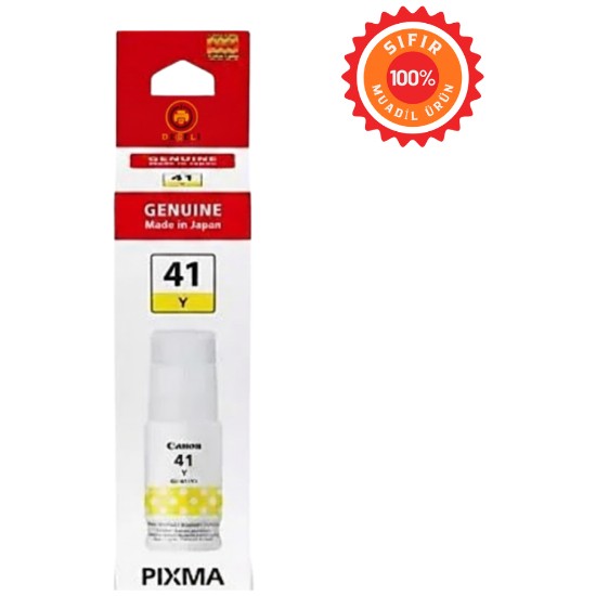 Drl Canon Gı-41 Y Uyumlu Muadil Sarı Mürekkep - 70ML Dye - G2420 G3420 G3460 G2470 G3470 Için Parlak ve Net Renkler