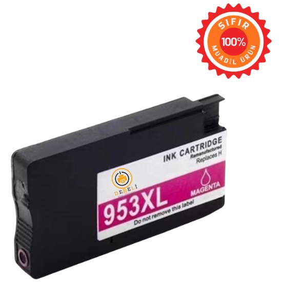 Drl Hp 953XL Kırmızı (Magenta) Muadil Kartuş Yüksek Kapasite - Officejet Pro 7740 8210 8710 8720 F6U13AE